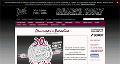 Desktop Screenshot of drumsonly.de